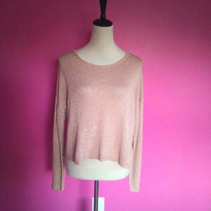 Forever 21 Pink open back sweater NWT! (Size M)